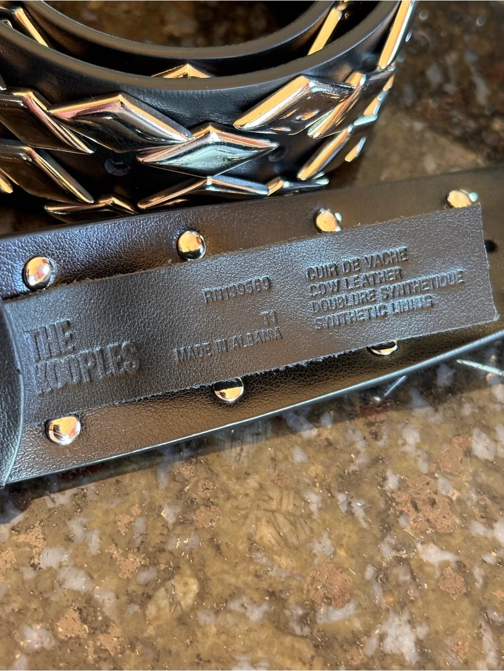 THE KOOPLES Studded Leather Belt – Black | NWT | French Size 1 MSRP $395